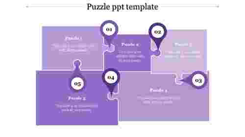 puzzle ppt template-puzzle ppt template-Purple